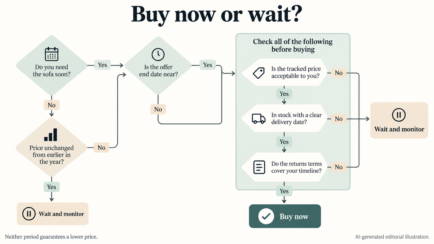 Give readers a framework for choosing Black Friday or January using verifiable factors only: offer end dates, return windows, stock and delivery lead times